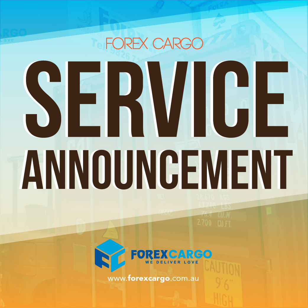 Announcement Forex Cargo Australia Loading Is Scheduled Forex - 