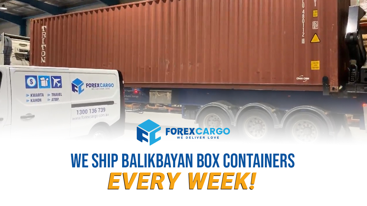 Forex Cargo Send Cargo to the Philippines from Australia.