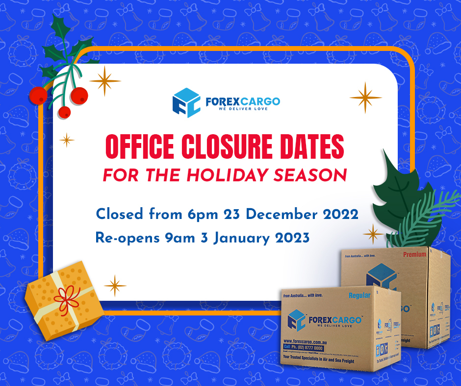 Holiday Operating Schedules 2022